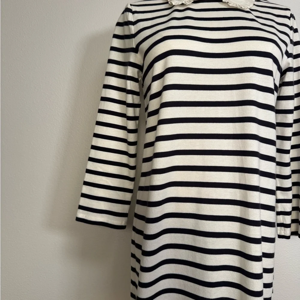 Kate Spade Poplin Collar Striped Tee‎ Dress Women’s Sz Xs Classic